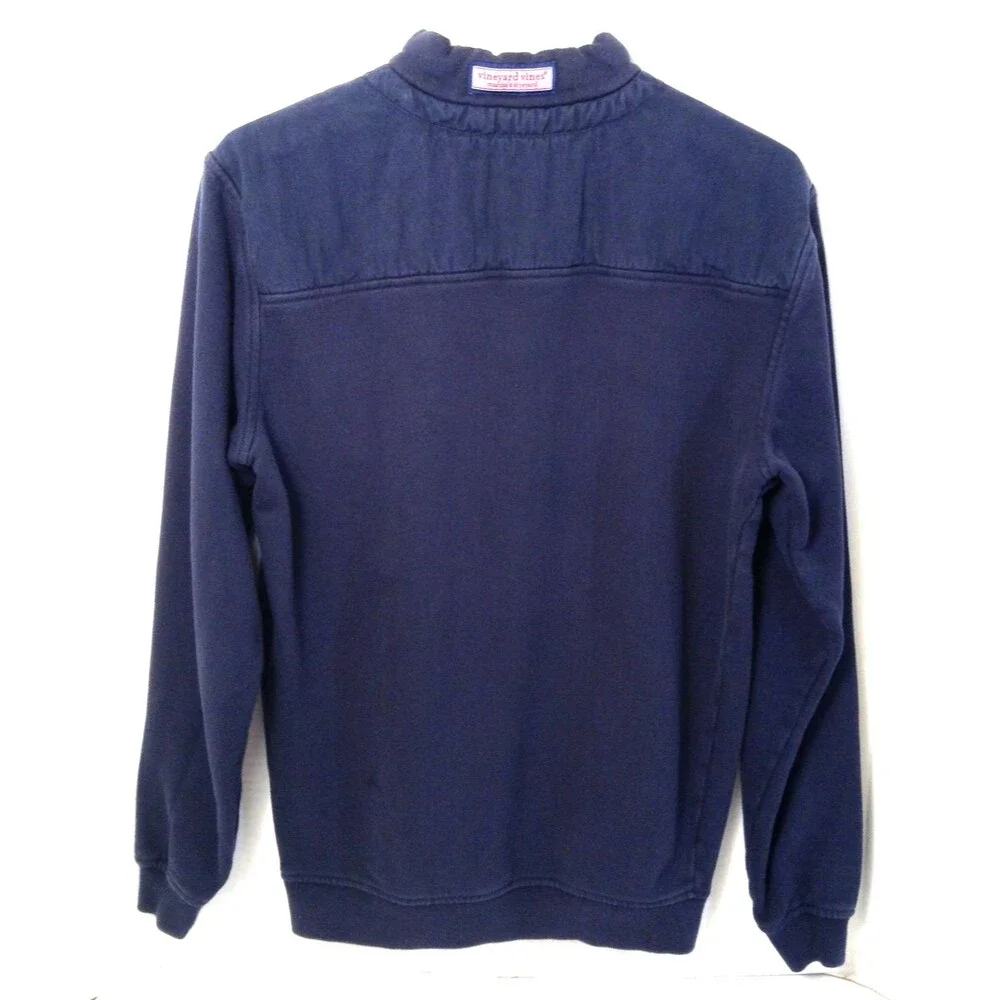 Vineyard Vines 1/4 Quarter Zip Sweater Mn XS Blue Preppy Athleisure Outdoor Cozy